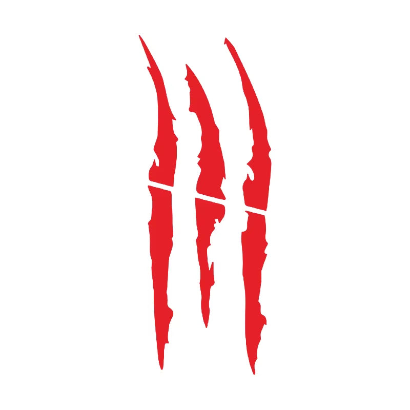 Motorcycle Car Sticker Universal Monster Claw Scratched Stripe Decal Marker Reflective Waterproof Moto Decoration Accessories