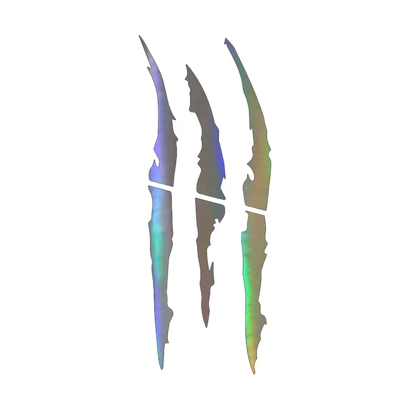 Motorcycle Car Sticker Universal Monster Claw Scratched Stripe Decal Marker Reflective Waterproof Moto Decoration Accessories